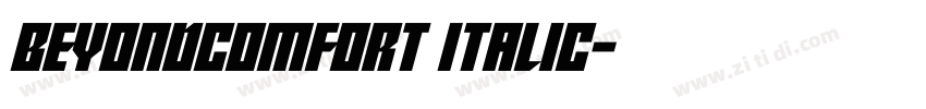 BeyondComfort Italic字体转换